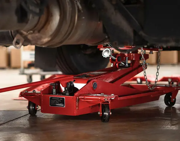 Where should the car's jack be placed?