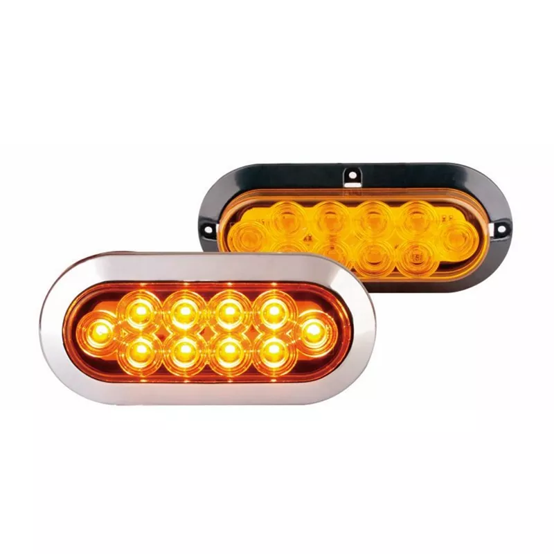 6 Inch Oval Amber Trailer Light