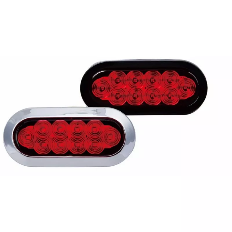 6 Inch Oval Red Surface Trailer Light