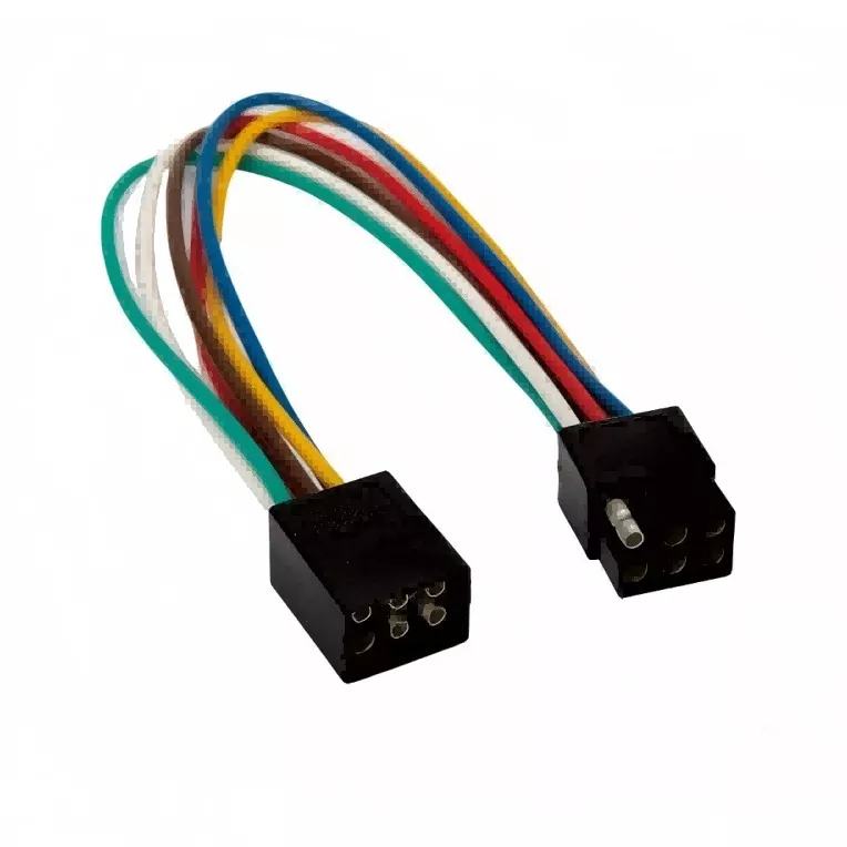 6 Way Square Pole Trailer Wiring Connector