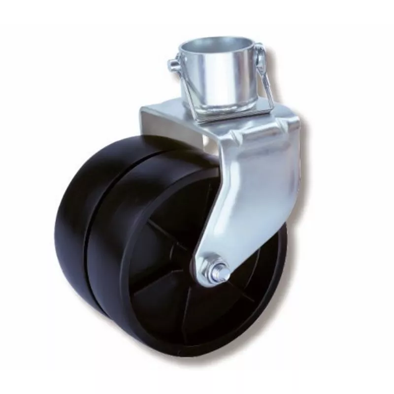6-Inch Double Wheel Trailer Jack Caster
